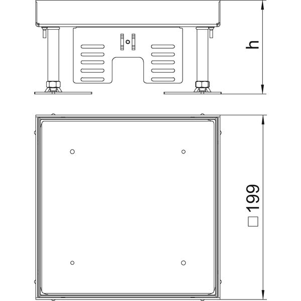 RKN2 4 VS 20 Square cassette blank 200x200mm image 2