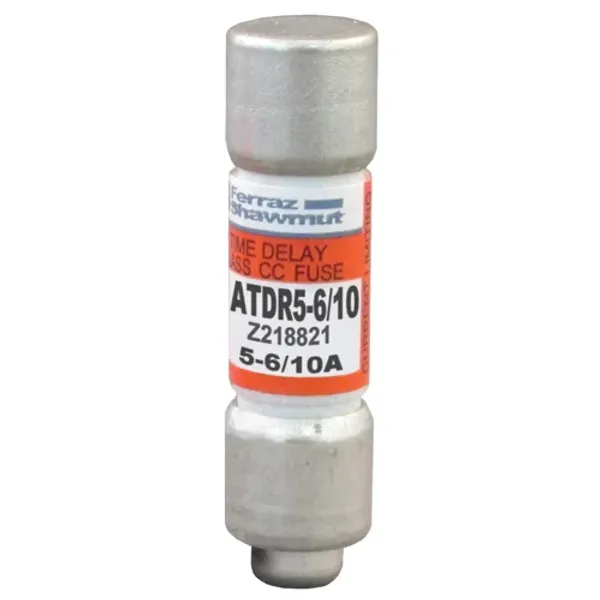 Fuse ATDR - Class CC - Time-Delay 600VAC 300VDC 5.6A Ferrule image 1