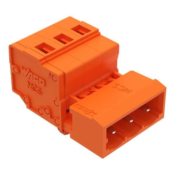 1-conductor male connector CAGE CLAMP® 2.5 mm² orange image 2