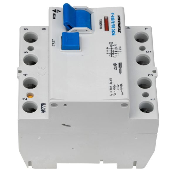 Residual current circuit breaker, 80A, 4-pole,30mA, type A image 2
