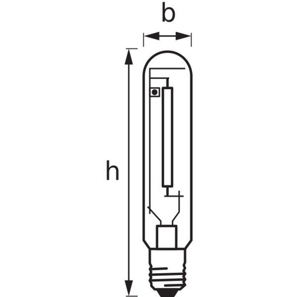 High pressure sodium lamp , RNP-T/XLR 50W/S/230/E27 RO image 3