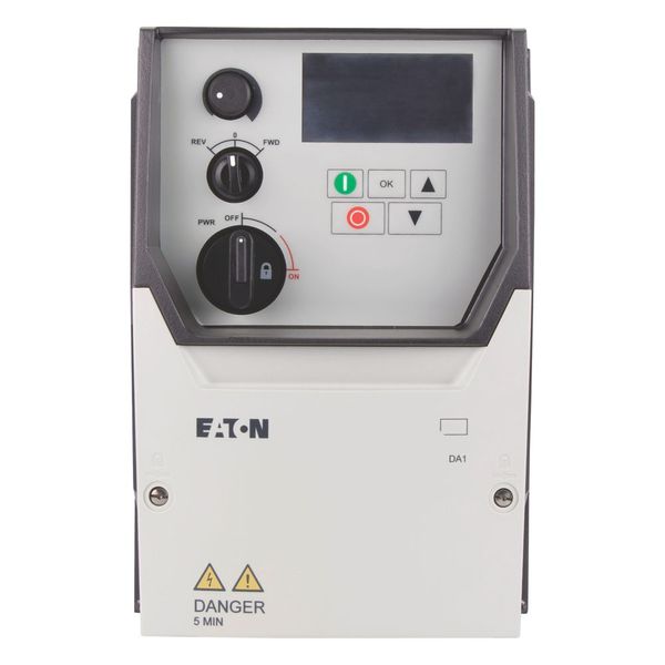 Variable frequency drive, 400 V AC, 3-phase, 5.8 A, 2.2 kW, IP66/NEMA 4X, Radio interference suppression filter, OLED display, Local controls image 13