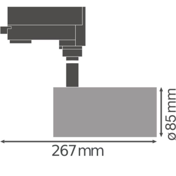 TRACKLIGHT SPOT D85 35W 35 W 4000 K 90RA NFL GY image 20