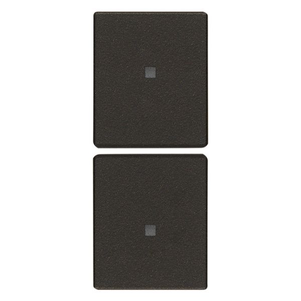 2 half buttons 1M w/o symbol cust.black image 1