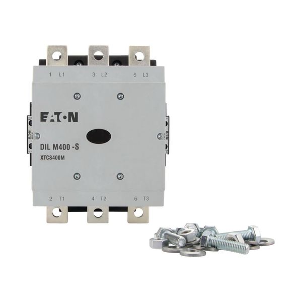 Contactor, 380 V 400 V 212 kW, 2 N/O, 2 NC, 220 - 240 V 50/60 Hz, AC operation, Screw connection image 13