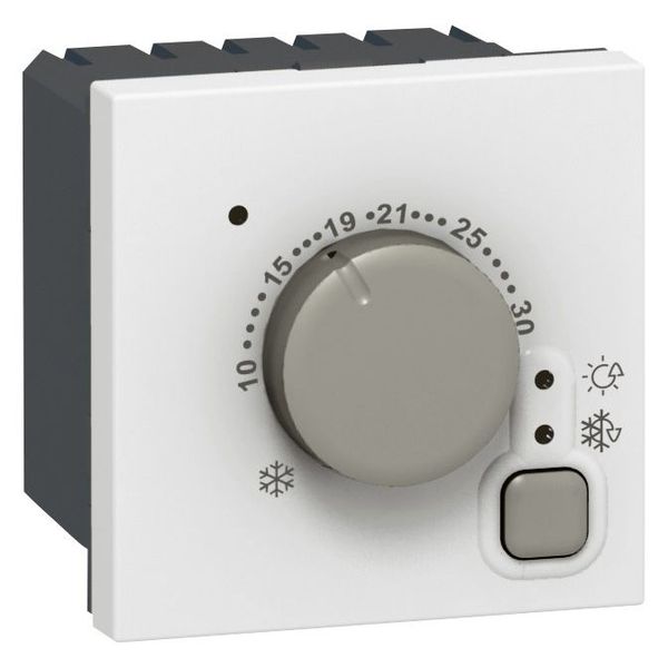 Electronic room thermostat Mosaic - 2 modules - white image 1