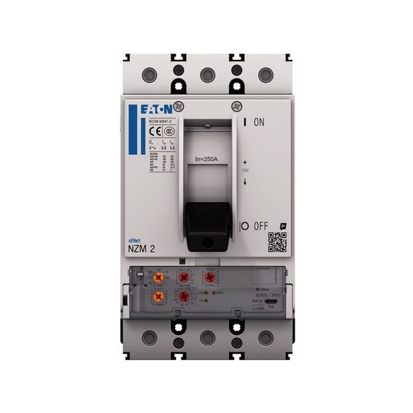 NZM2 PXR20 circuit breaker, 250A, 3p, plug-in technology image 4