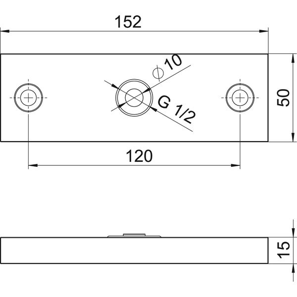 ISS160160DLA Compressed air tap for ISS, industry 152x50x15mm image 2