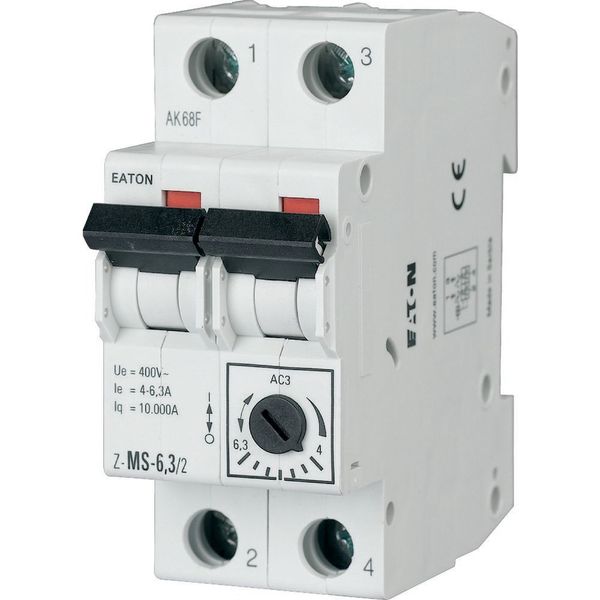 Motor-Protective Circuit-Breakers, 6,3-10A, 2p image 6