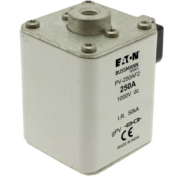 Fuse-link, high speed, 250 A, DC 1000 V, size 2, 61 x 77 x 91 mm, gPV, IEC, UL, single indicator image 6