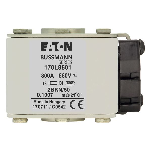 Fuse-link, high speed, 400 A, AC 1000 V, Size 2, 59 x 77 x 80 mm, aR, IEC, single indicator image 5