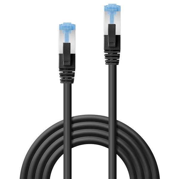 30m Cat.6A S/FTP LSZH Network Cable, Black RJ45, M/M, 500MHz, Copper image 2