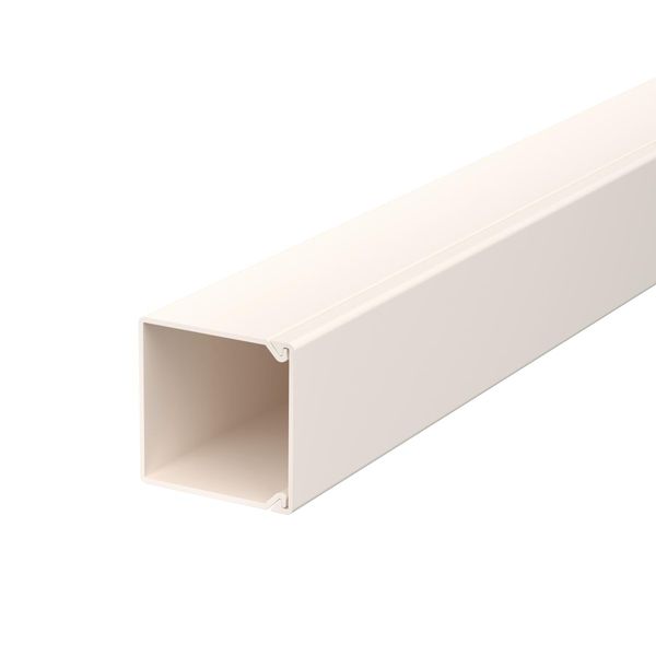WDK25025CW  Wall and ceiling channel, with perforated bottom, 25x25x2000, cream white Polyvinyl chloride image 1
