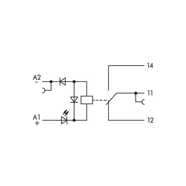 859-397 Relay module; Nominal input voltage: 48 VDC; 1 changeover contact image 6