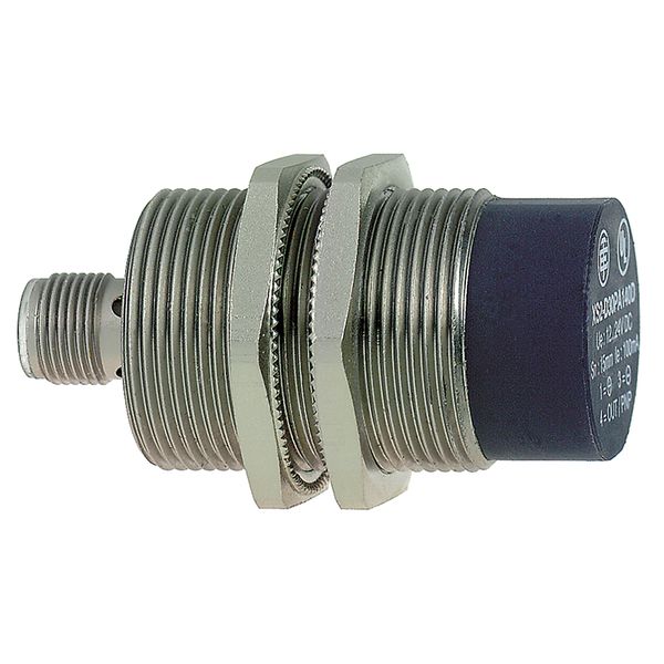 Inductive proximity sensors XS, inductive sensor XS6 M30, L74mm, brass, Sn22mm, 24...240VAC/DC, 1/2" image 1