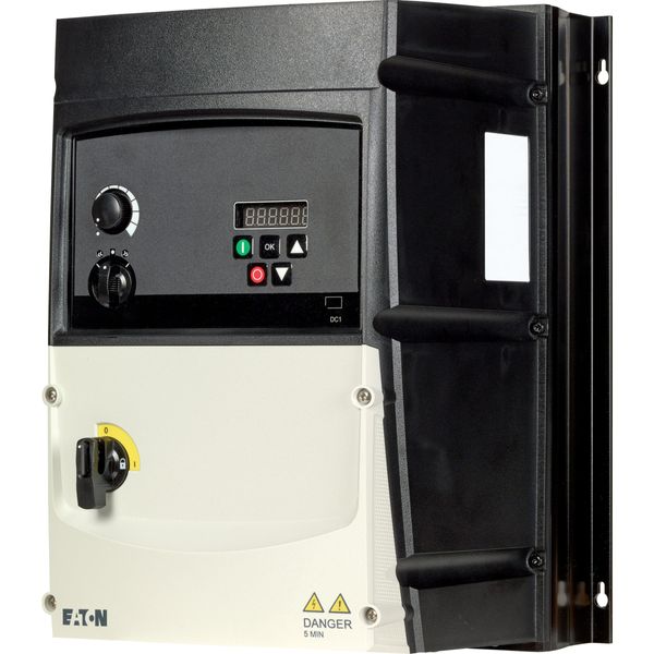 Variable frequency drive, 400 V AC, 3-phase, 46 A, 22 kW, IP66/NEMA 4X, Radio interference suppression filter, Brake chopper, 7-digital display assemb image 10