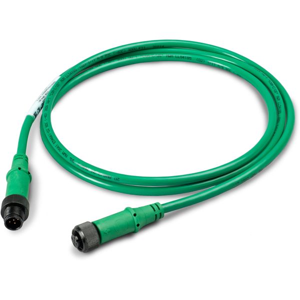 SmartWire-DT round cable IP67, 4 meters, 5-pole, Prefabricated with M12 plug and M12 socket image 2