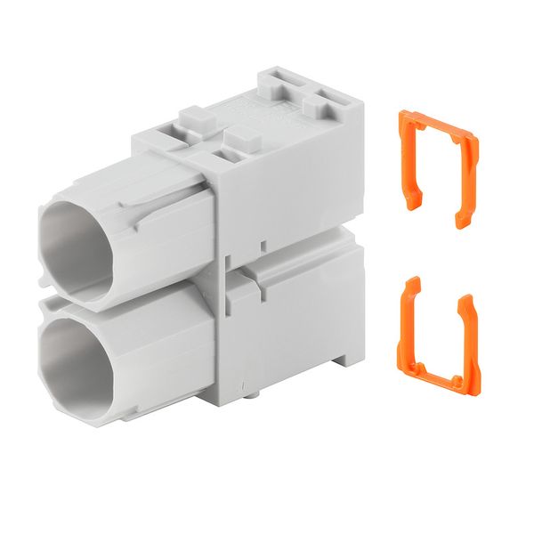 Module insert for industrial connector, Series: ModuPlug, Crimp connec image 1