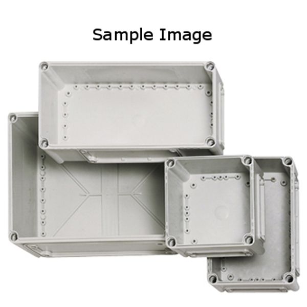 Cover 560x380x30 mm, transparent with slot-head-screw image 1