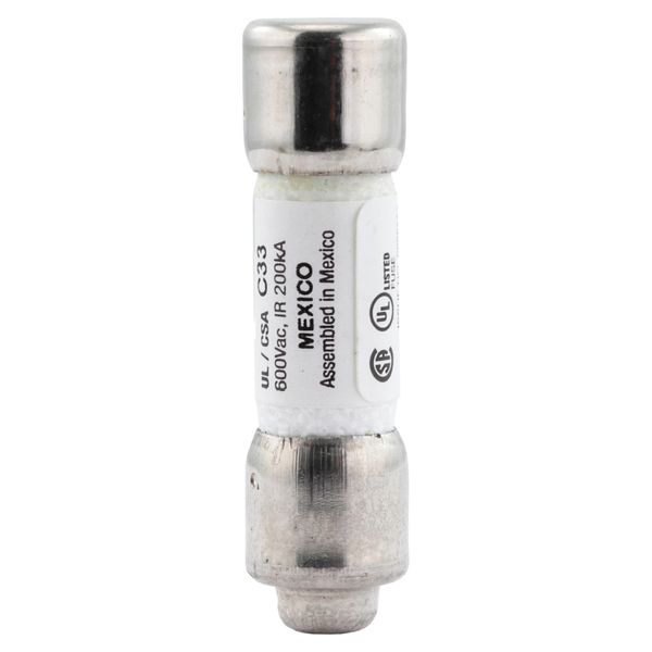 Fuse-link, LV, 3.5 A, AC 600 V, 10 x 38 mm, 13⁄32 x 1-1⁄2 inch, CC, UL, time-delay, rejection-type image 11
