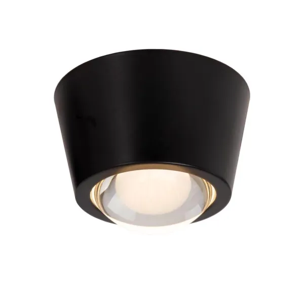 Lucide RIGON - Ceiling lamp - Ø 9 cm - LED - 1x6W 3000K - Black image 1