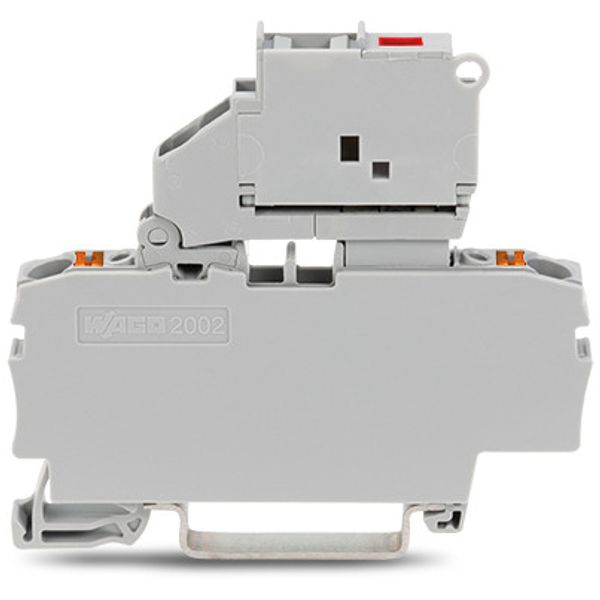 2202-1611/1000-867 2-conductor fuse terminal block; with pivoting fuse holder; with end plate image 3
