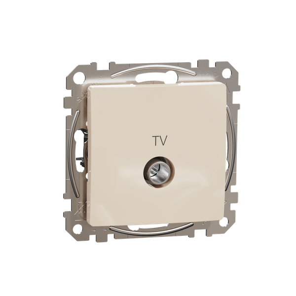 TV connector intermediate 10dB, Sedna, Beige image 5