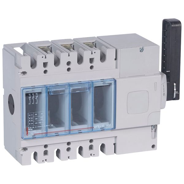 Isolating switch - DPX-IS 630 w/o release - 3P - 630 A - right-hand side handle image 1