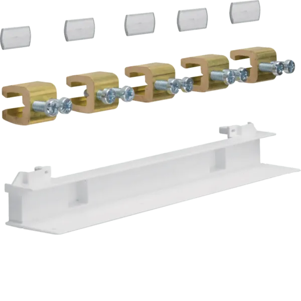 Busbar connector, field-to-field, univers Z, 5-pole, CU 12x5mm, 250A image 1