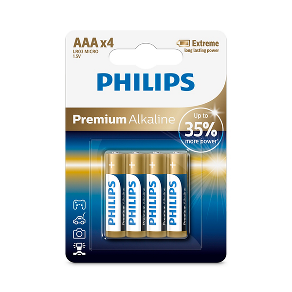 LR03M4B/10 PHILIPS LR03/AAA Premium Alkaline B4 image 1