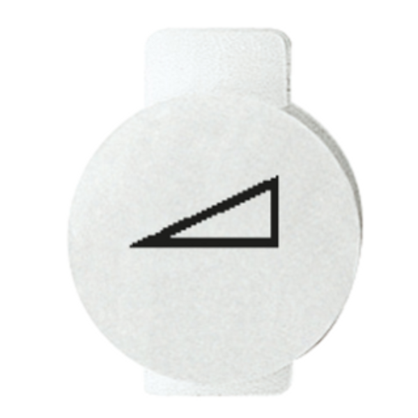 LENS WITH ILLUMINATED SYMBOL FOR COMMAND DEVICES - DIMMER - SYSTEM WHITE image 1