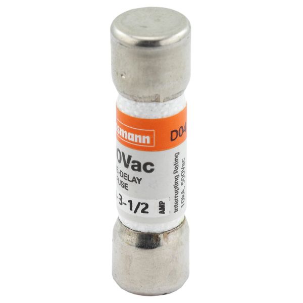 Fuse-link, LV, 3.5 A, AC 500 V, 10 x 38 mm, 13⁄32 x 1-1⁄2 inch, supplemental, UL, time-delay image 30
