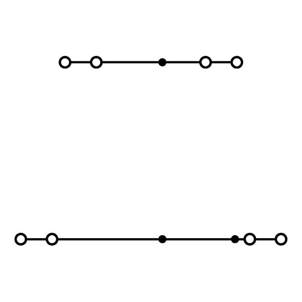 4-conductor double deck terminal block Through/through terminal block image 3