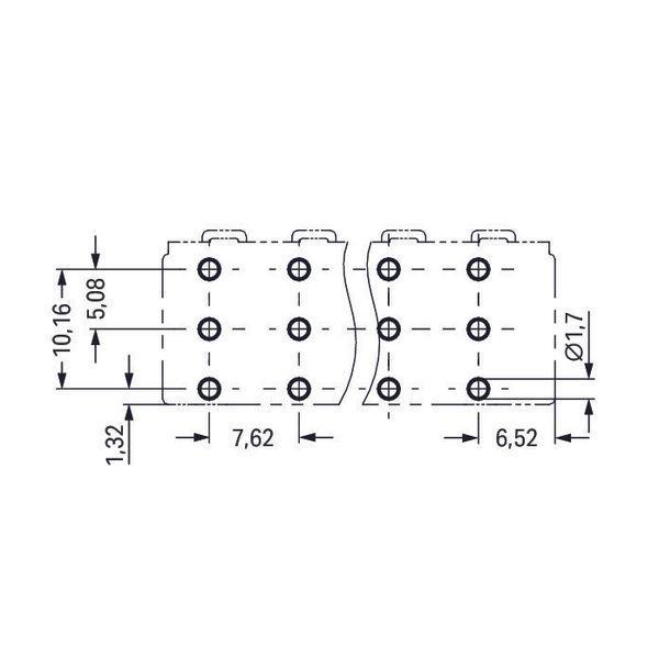 831-3608 THT male header; 1.0 x 1.2 mm solder pin; straight image 6