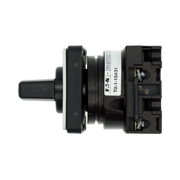 Changeoverswitches, T0, 20 A, flush mounting, 1 contact unit(s), Contacts: 2, 45 °, maintained, With 0 (Off) position, HAND-0-AUTO, Design number 1543 image 13