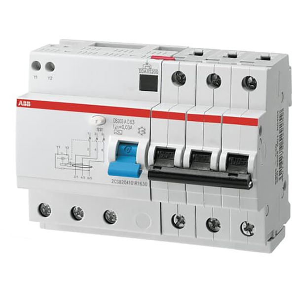 DS203 M A-B16/0.03 Residual Current Circuit Breaker with Overcurrent Protection image 1