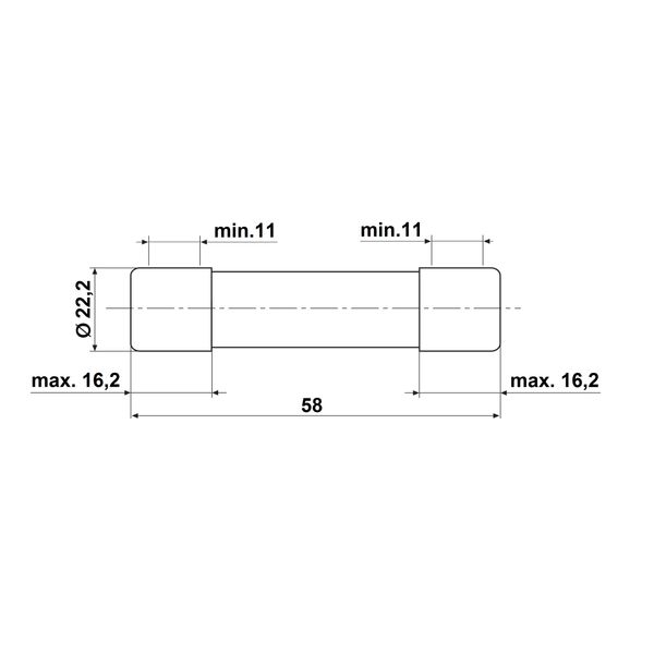 Cylindrical fuse link 22x58, 40A, characteristic gG, 690VAC image 3