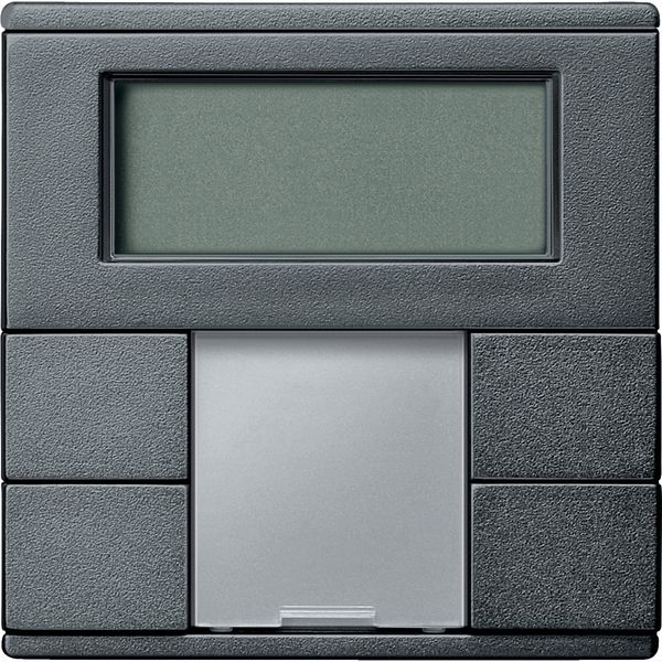 Thermostat with display, KNX, room, anthracite, System M image 4