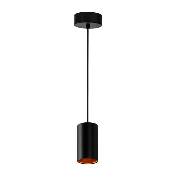 CHLOE GU10 x1 IP20 pendant lamp black golden round base image 3