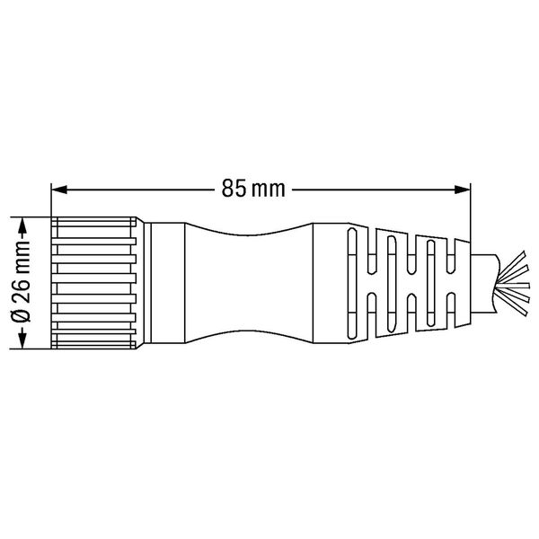 Connecting cable 19-pole Length: 15 m black image 2