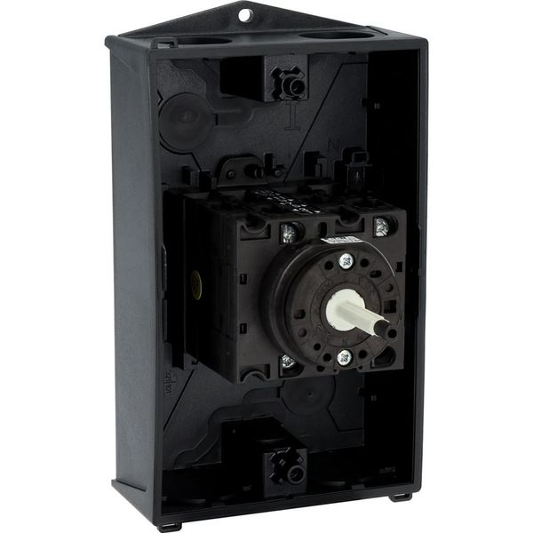 Main switch, T3, 32 A, surface mounting, 4 contact unit(s), 6 pole, 1 N/O, 1 N/C, STOP function, With black rotary handle and locking ring, Lockable i image 29