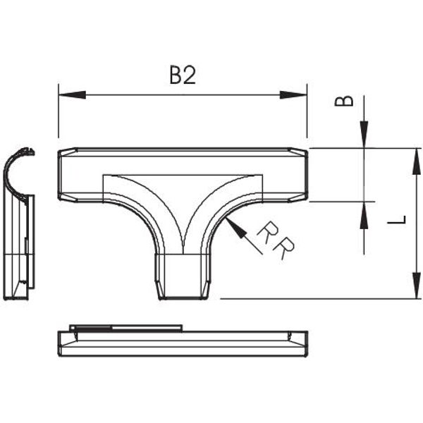 Quick pipe T-elements M32, PVC, gaiši pelēks, 7035 image 2