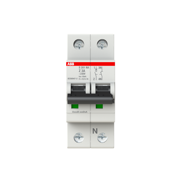 S201-Z3NA Miniature Circuit Breaker - 1+NP - Z - 3 A image 5