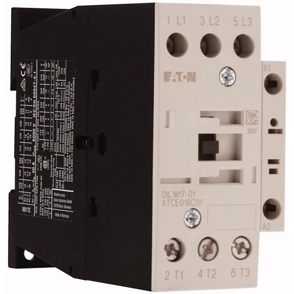 Contactor, 3 pole, 380 V 400 V 7.5 kW, 1 NC, TVC200: 200 V 50 Hz/200-220 V 60 Hz, AC operation, Screw terminals image 4