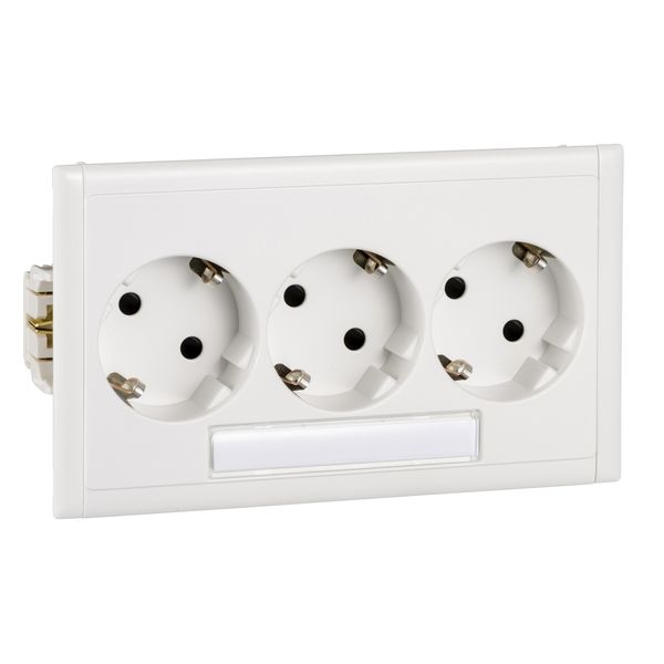 Thorsman - CYB-PS - socket outlet - triple master - 37° - white NCS image 3