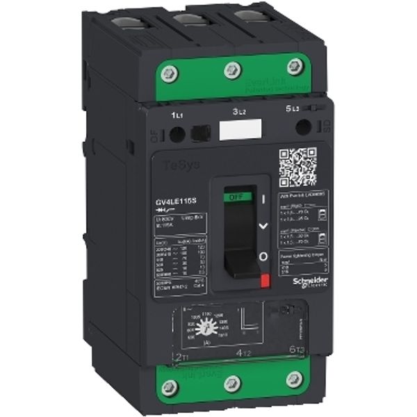 Motor circuit breaker, TeSys GV4, 3P, 50 A, Icu 50 kA, magnetic, EverLink terminals image 2