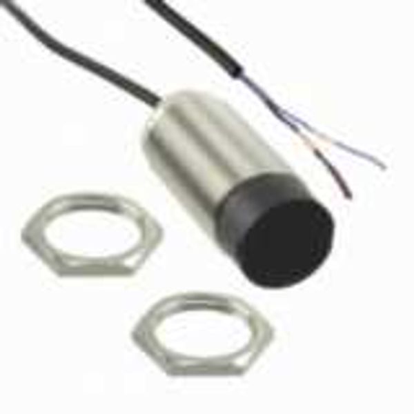 Proximity sensor, inductive, nickel-brass, long body, M30, unshielded, image 1