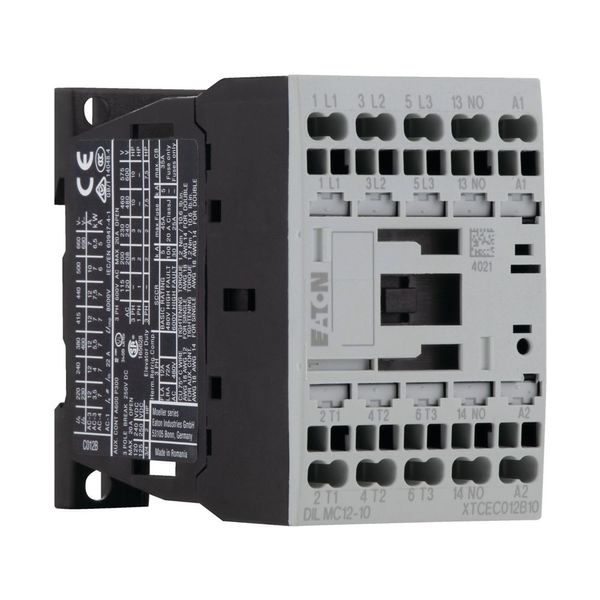 Contactor, 3 pole, 380 V 400 V 5.5 kW, 1 N/O, 24 V 50/60 Hz, AC operation, Spring-loaded terminals image 16