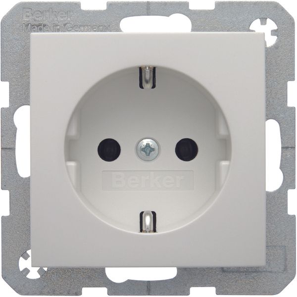 SCHUKO socket outlet, S.1/B.3/B.7, polar white glossy image 1