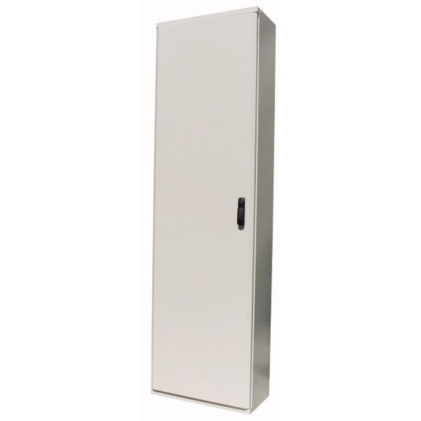 White floor standing distribution board with locking rotary lever, W = 1200 mm, H = 2060 mm, D = 300 mm image 1